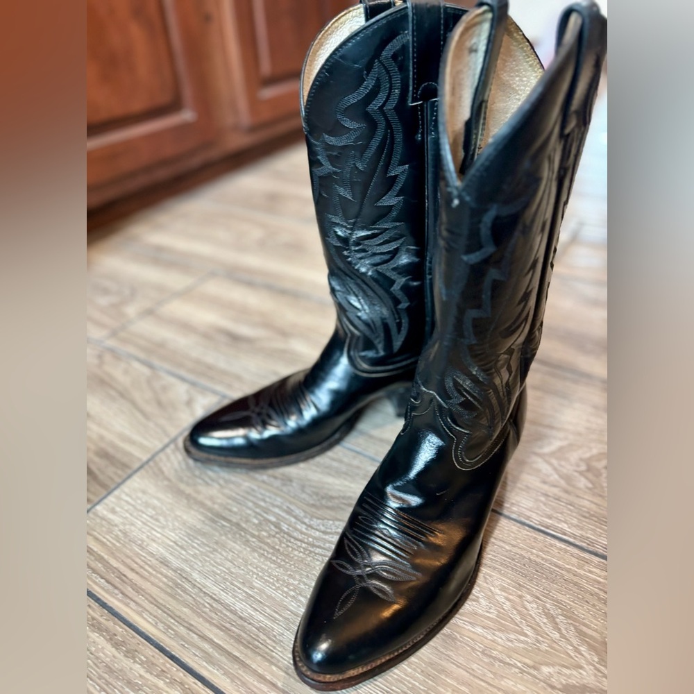 Diamond J By Justin Men's Western Leather Boots 8 1/2 cowboy boots